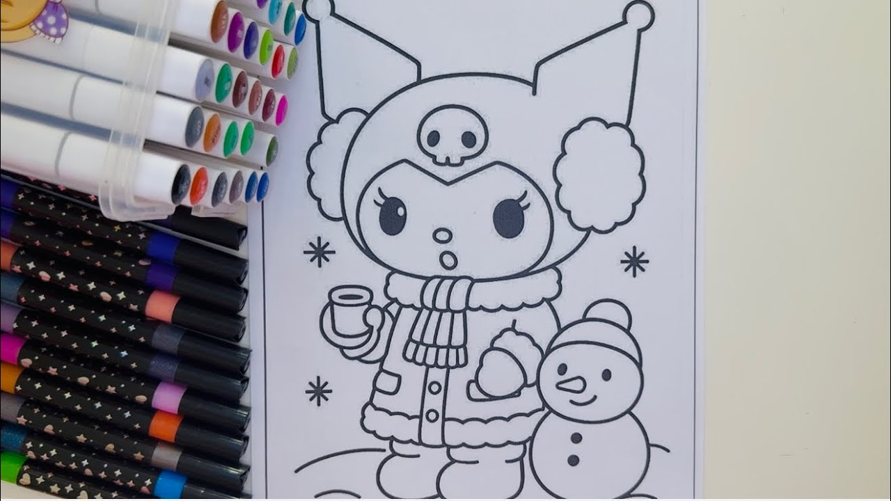 Cute Kuromi💜 Coloring | Satisfying & Relaxing ASMR Video