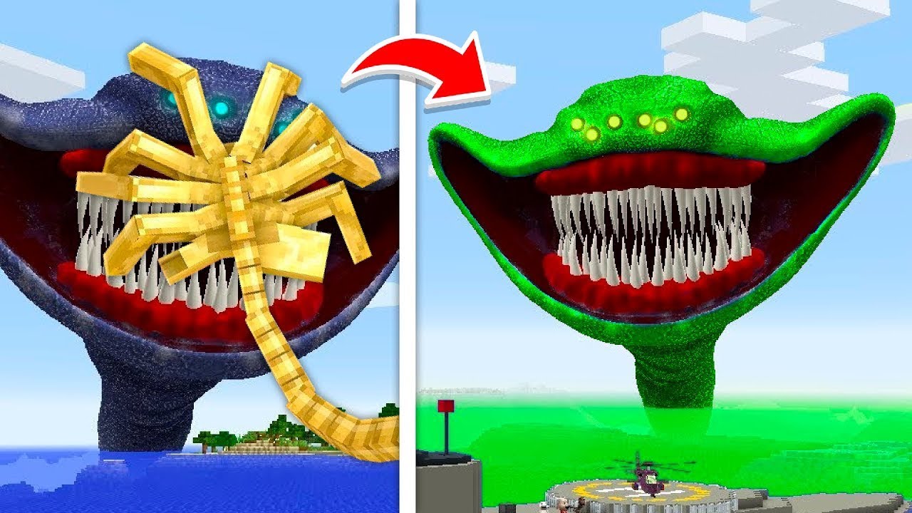 FACEHUGGER INFECTOU MONSTROS DO MAR NO MINECRAFT