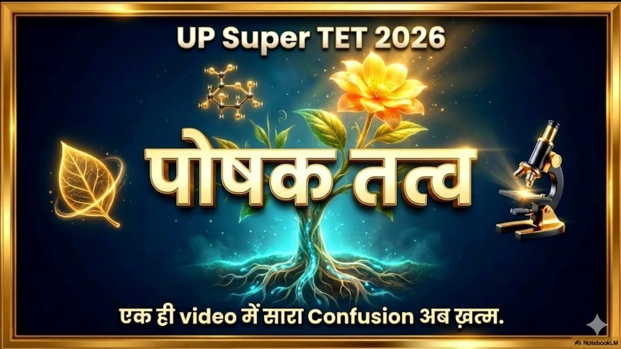 पोषक तत्व 🥗 | Science Important Topic | Super TET 2026 | Complete Revision