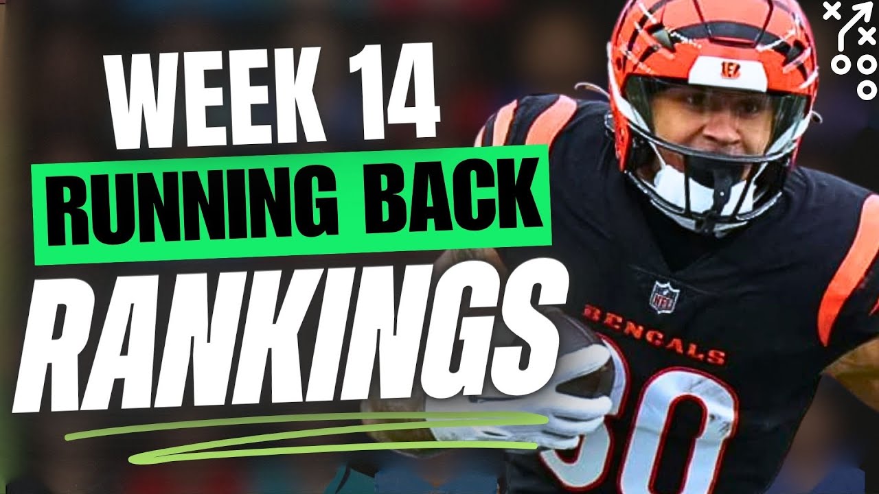 🔥 UPDATED Top 30 RB RANKINGS for Week 14 Fantasy Football 🚀 | Fantasy Football Rankings