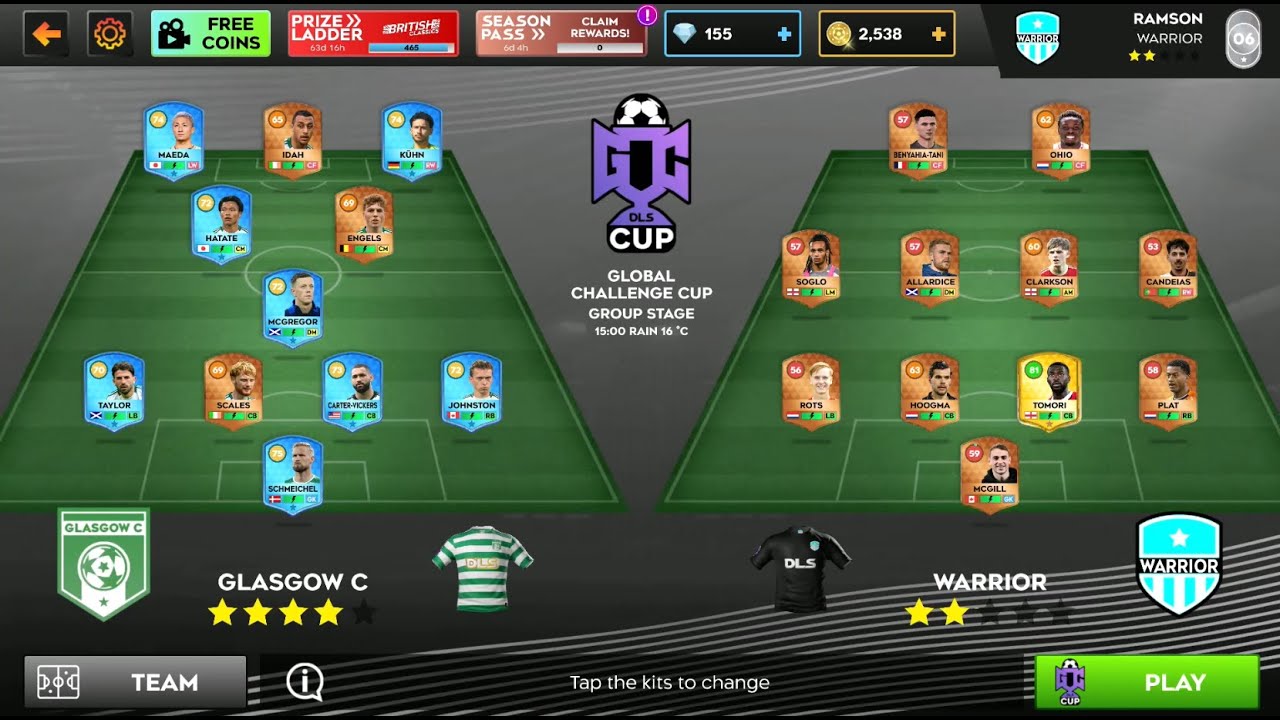DLS 25 Global Match Day 01 | Android Gameplay | #football #soccer #dls25 #cr7 #messi #neymar