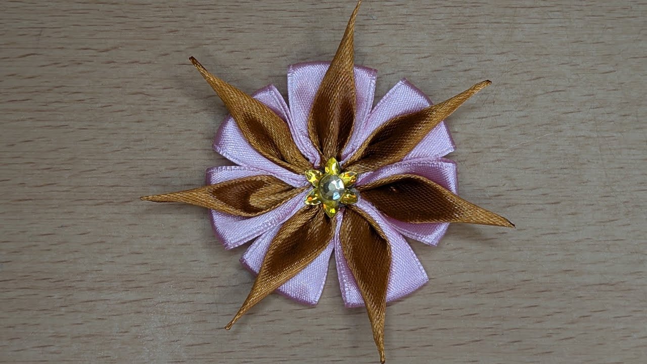 💎 Gorgeous Ribbon Flower You Can Make Yourself (Beginner Friendly!)