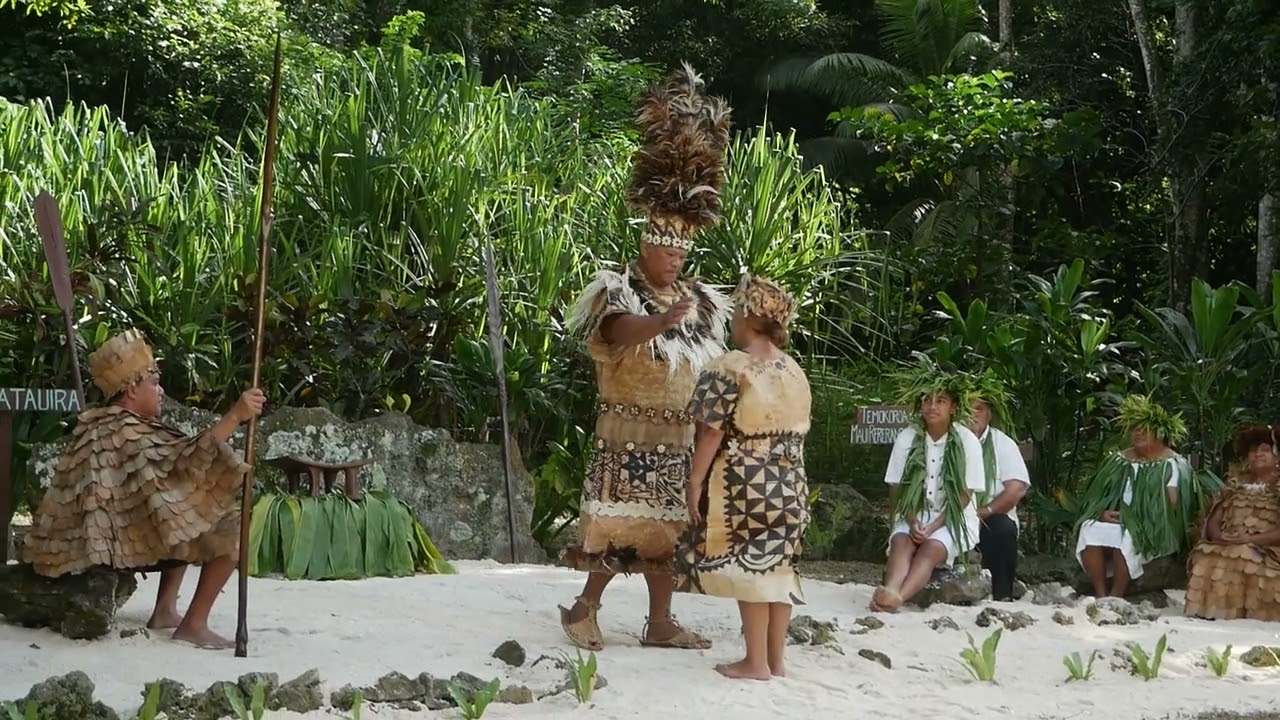 Ngati Teakatauira chief appointing new sub-tribe chiefs (Mauke, Cook Islands)
