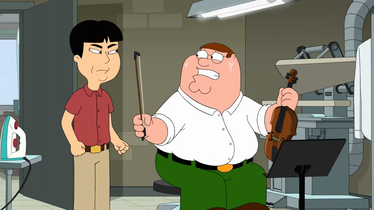 Peter aprende a tocar el viol&iacute;n - Padre de familia
