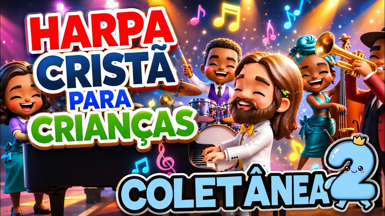 Coletânea Harpa Cristã 2 | As mais tocadas da harpa | VERSÃO INFANTIL para crianças |Musica Infantil