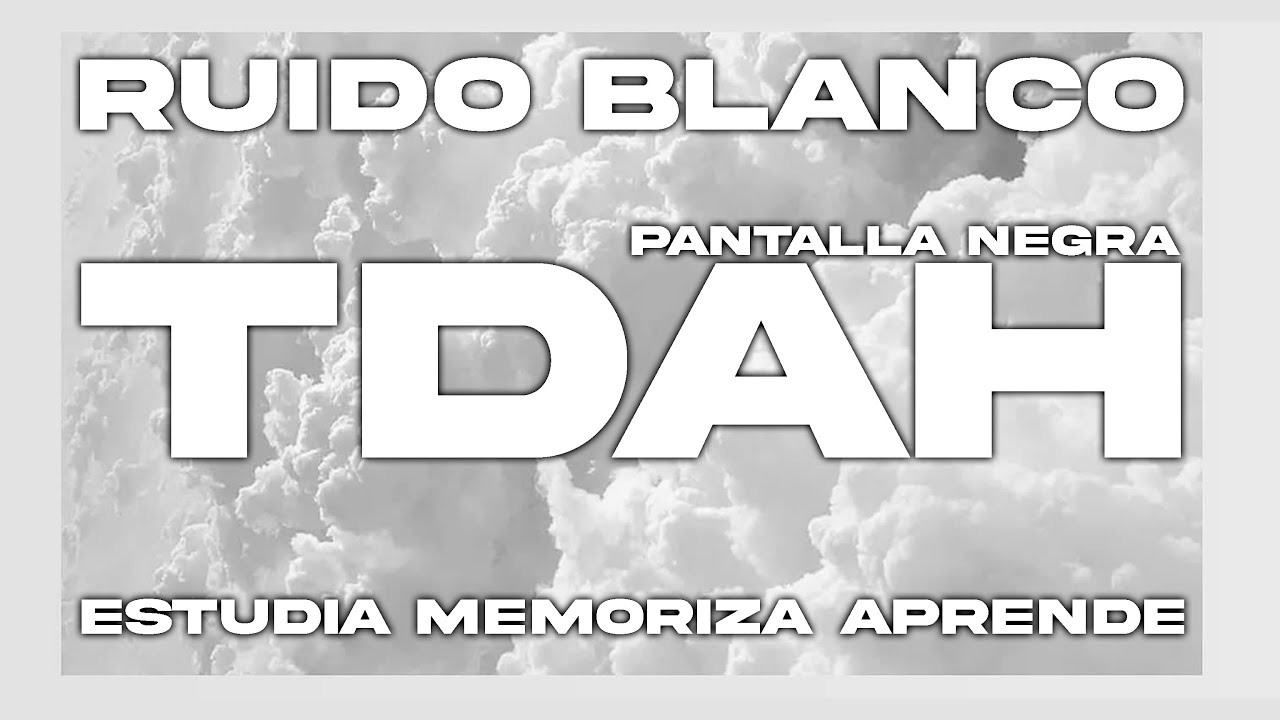 Ruido blanco | concentración profunda | pantalla negra