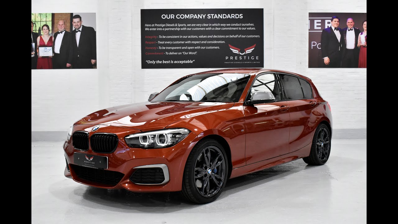 BMW M140i Shadow Edition Auto Adaptive M sport Suspension Sunset Orange. 4K VIDEO