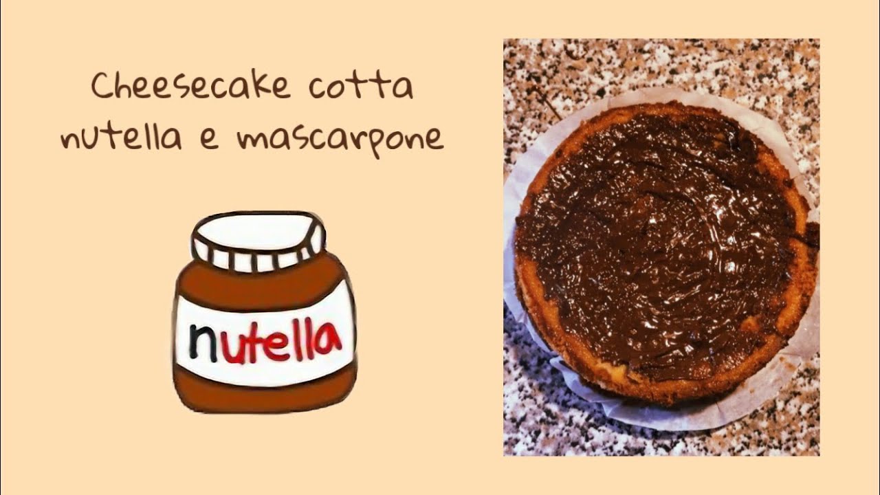 Cheesecake cotta nutella e mascarpone