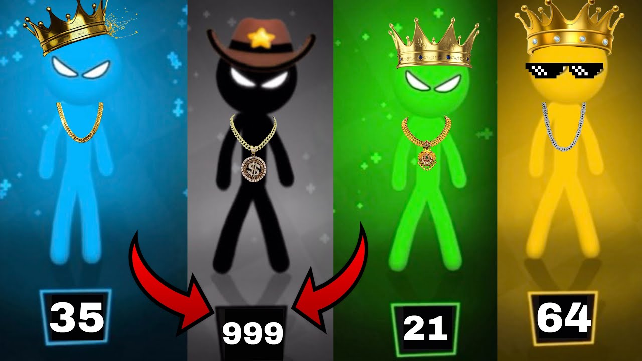 Stickman Party // Tournament Mode 1234 Player Random //New Update  // Funny game Part 22
