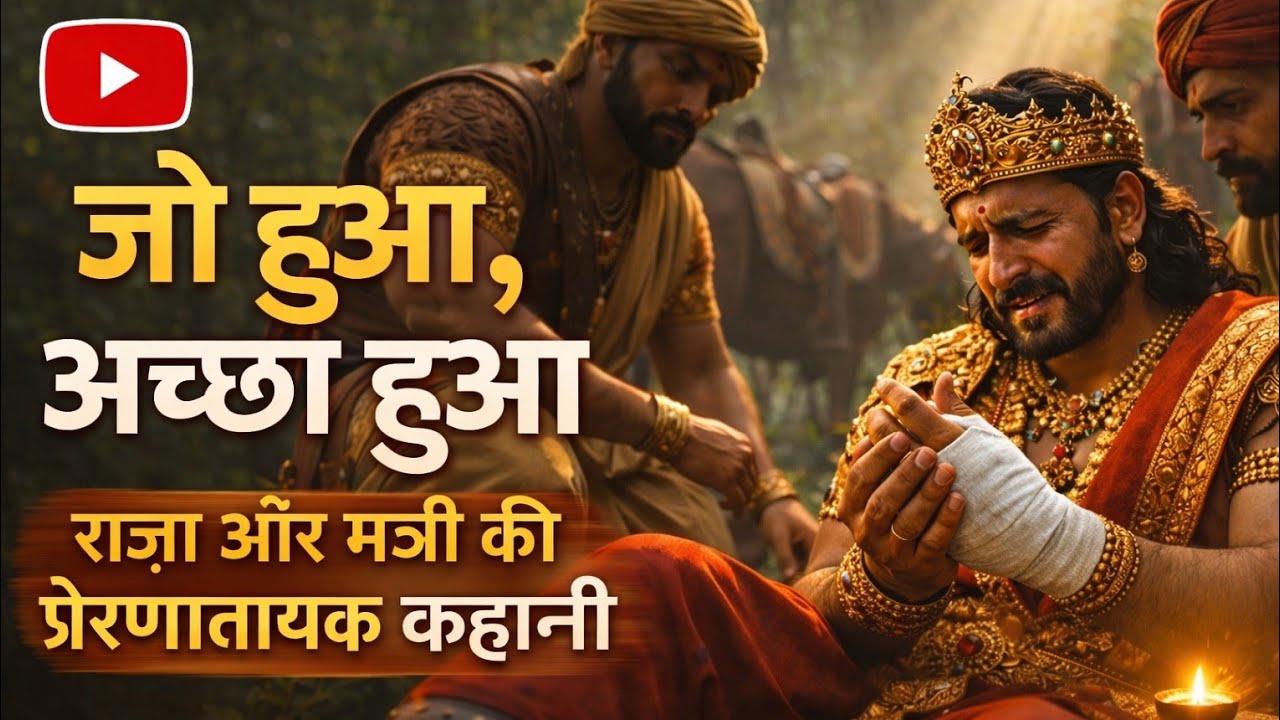 🔥“जो हुआ, अच्छा हुआ” | राजा और मंत्री की प्रेरणादायक कहानी | Gratitude & Faith Story | AJ Story Lab