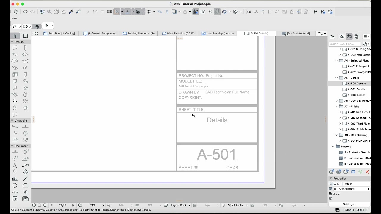 Archicad 26 Tutorial Part 11 - Master Layouts Re: Layout ID's, Sheet Titles