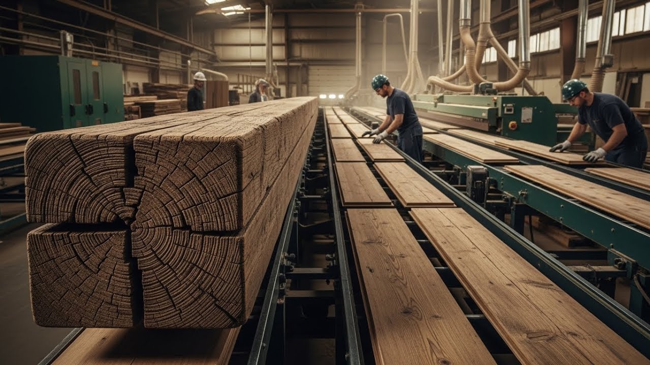 How Antique Reclaimed Wood is Processed – Turning 100-Year-Old Barns into High-End Flooring
