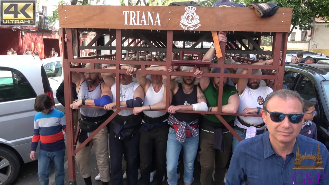 Hermandad de la Esperanza de Triana 2019: Tercer Ensayo 3 Caidas (4K)