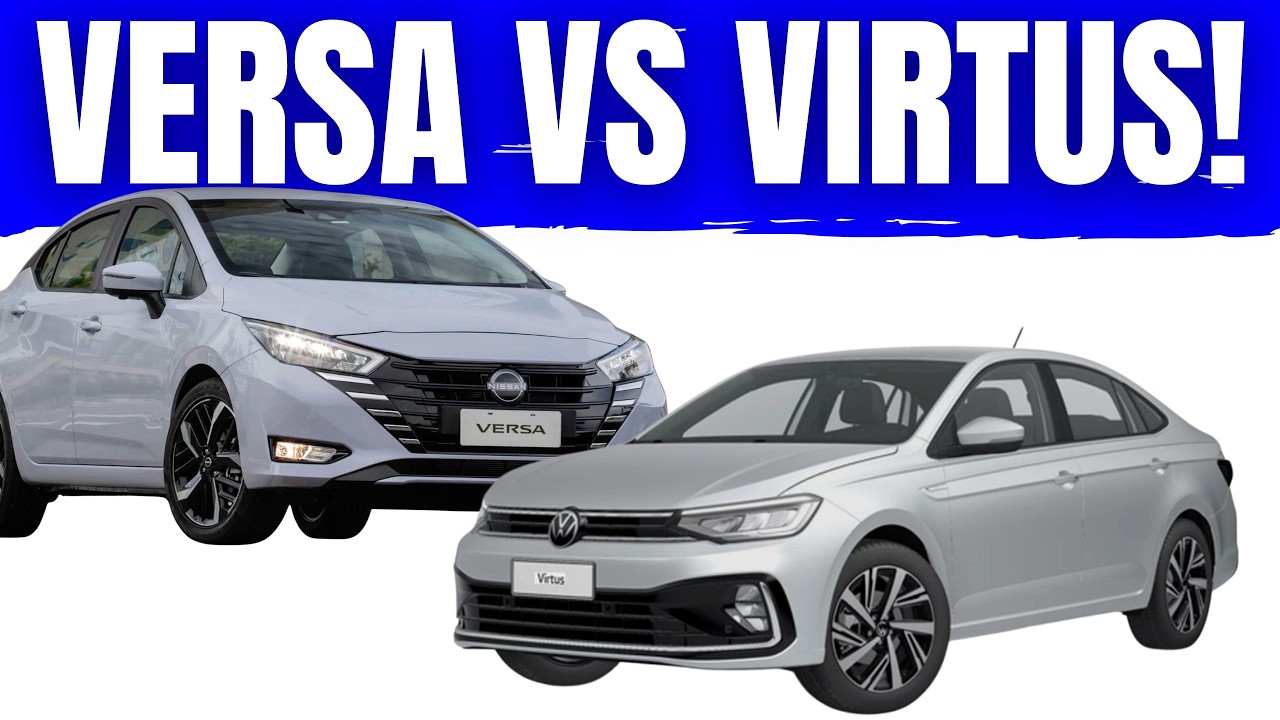 COMPARATIVO! VOLKSWAGEN VIRTUS 2026 VS NISSAN VERSA 2026! QUAL É O MELHOR SEDAN?