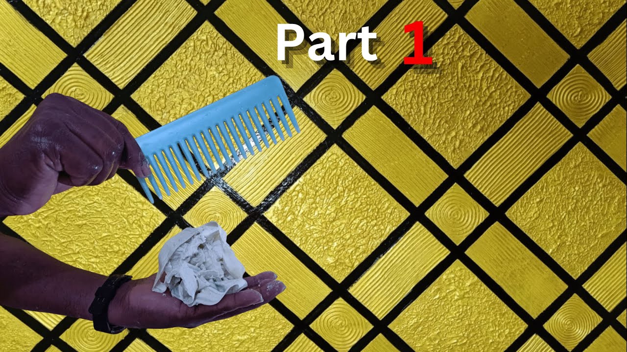 Wall putty Golden Texture || Golden Wall Texture design 2023 || Trending wall texture  |Part 1