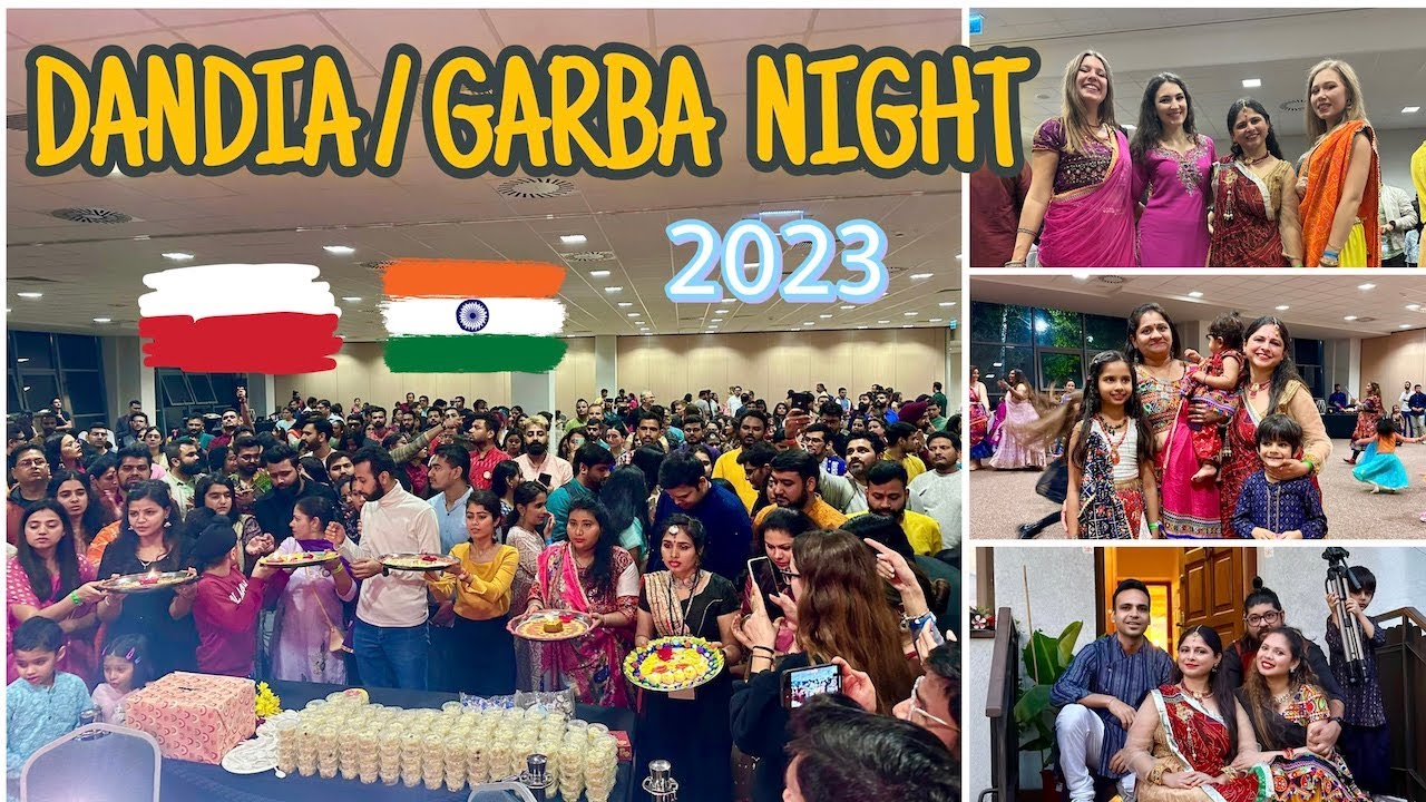 Full of Energy & Fun Garba Night in krakow Poland | Indians in Poland | Indian Festival Celebration