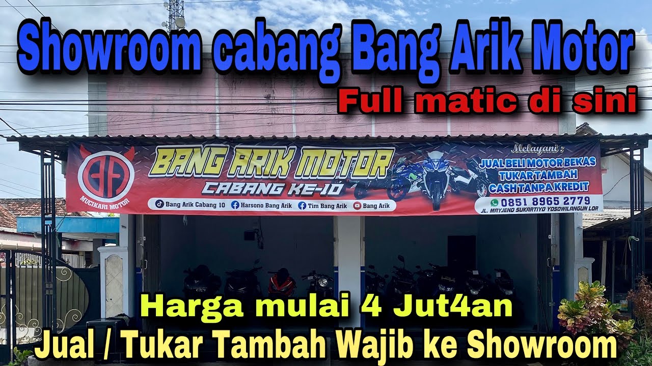 SEMUA MOTOR DI SHOWROOM PUSAN & CABANG BANG ARIK MOTOR‼️‼️⁉️⁉️