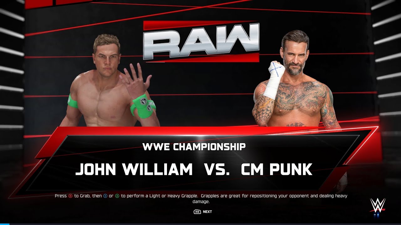 JOHN WILLIAM VS CM PUNK 