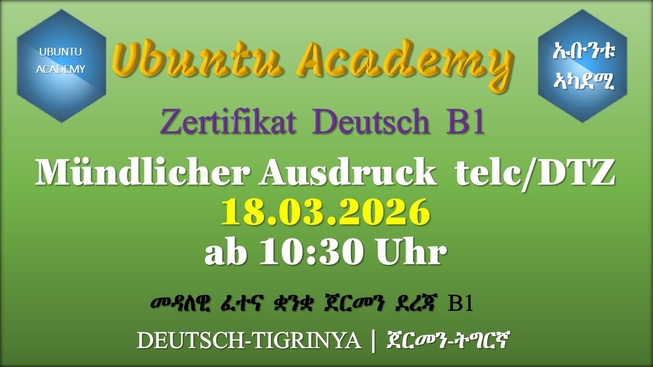 B1 | Sprechen | DTZ