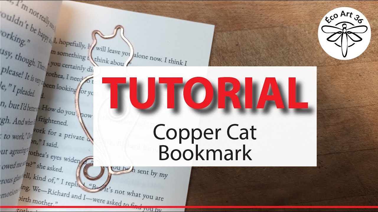 TUTORIAL | How to make a copper wire cat bookmark in ten minutes