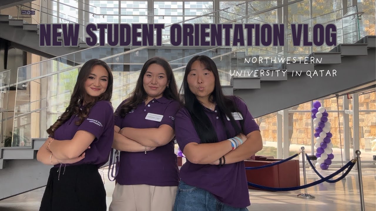 New Student Orientation 2025 at Northwestern University in Qatar! Welcome Class of 2029! 💜
