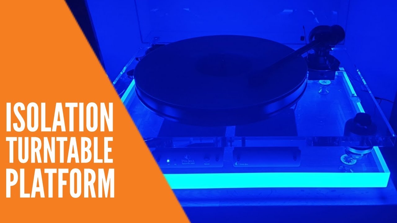 Acrylic Isolation Turntable Platform - with LED lighting