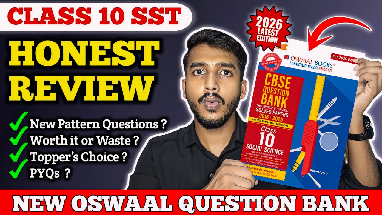 Oswaal Question Bank Class 10 Social Science 2025-26 | Best Book Review for CBSE Boards