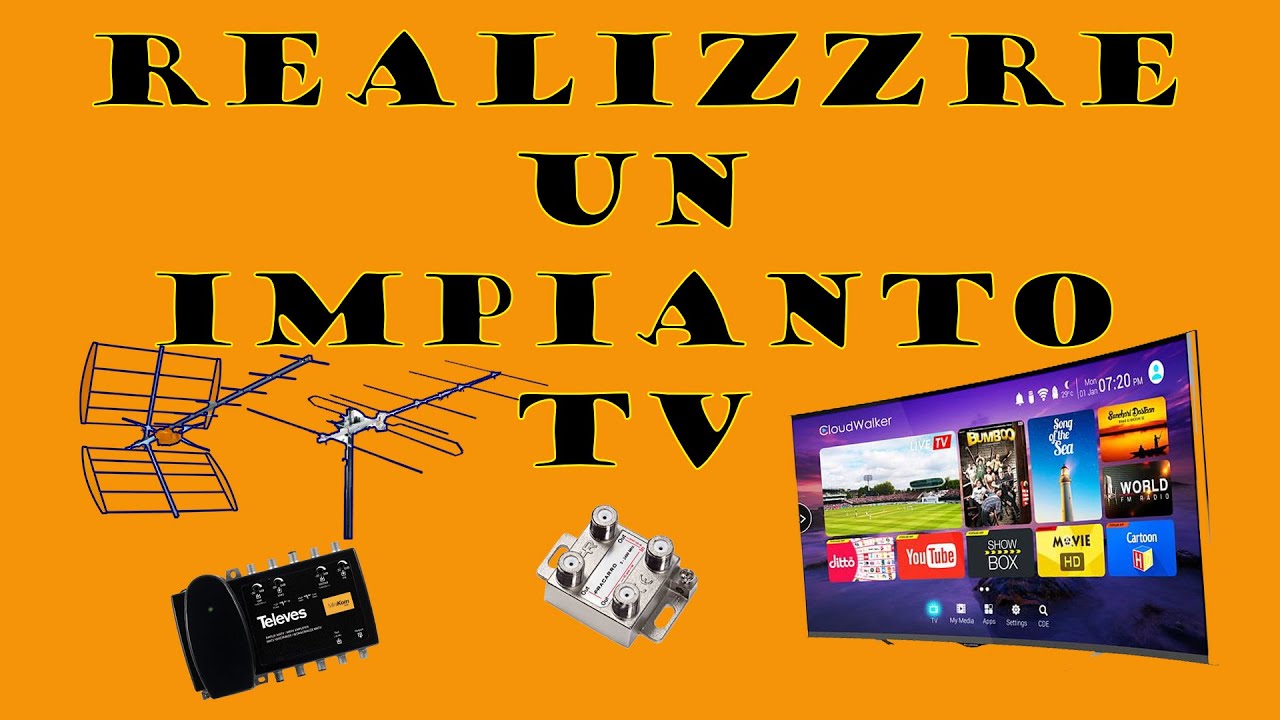 Vi spiego come si realizza un IMPIANTO TV