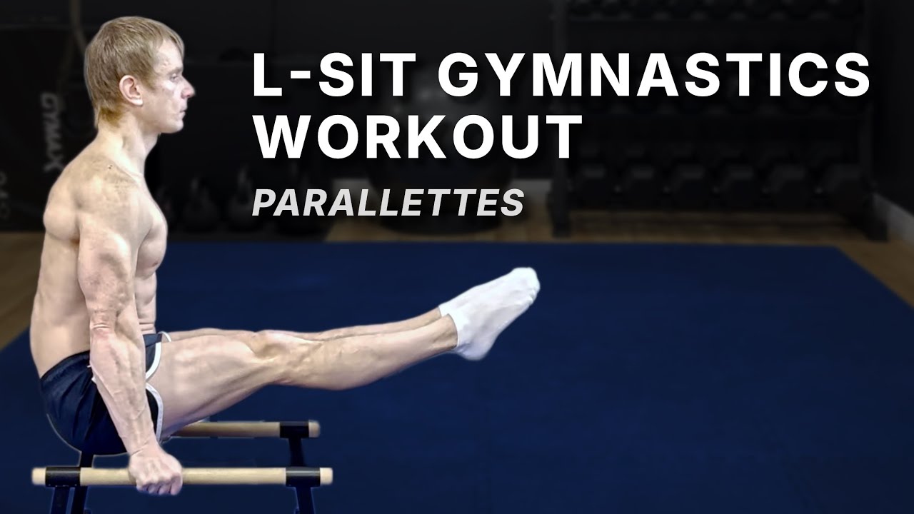 Gymnastics Parallettes Workout | L-Sit and V-Sit Compression Drills