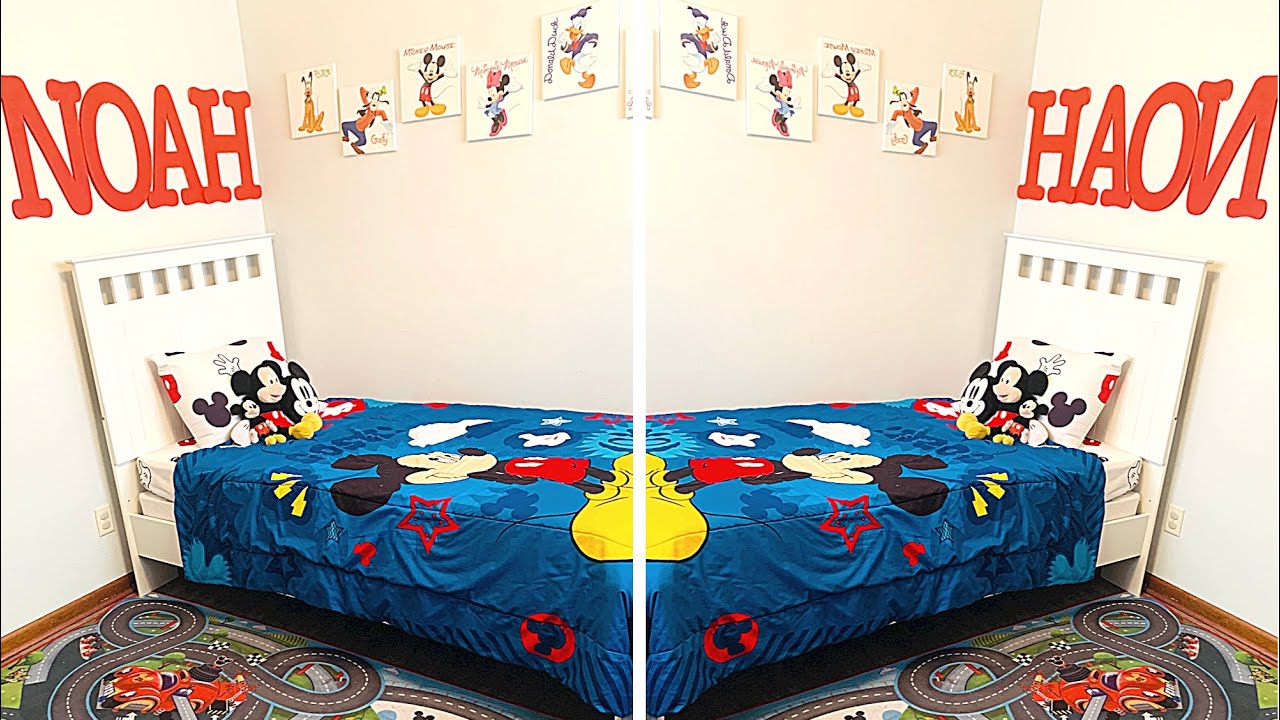 Noah's Mickey Mouse Bedroom Makeover | Home Decor 2021