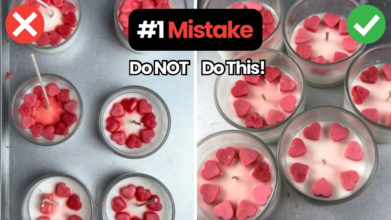 This Valentine’s Candle Almost Didn’t Make It 💔 | First Decorating Attempt