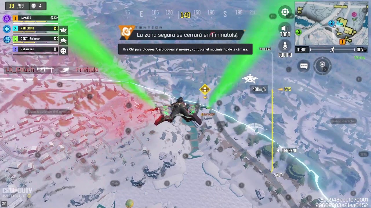 Jugando CoD Mobile de Chill