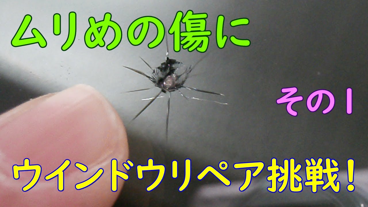 【無謀】ムリめの傷にウインドウリペア挑戦！【その１】