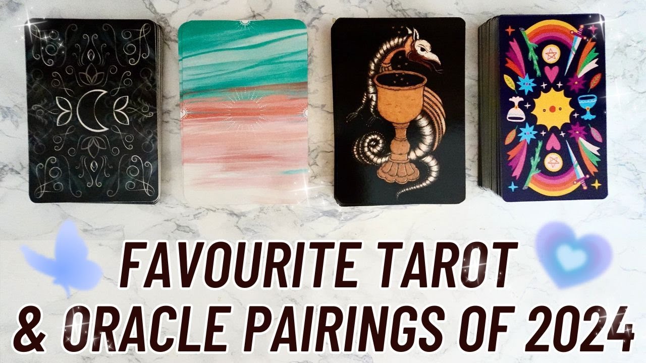 Favourite tarot & oracle decks pairings 🫶  An  a e s t h e t i c  moment 🤩
