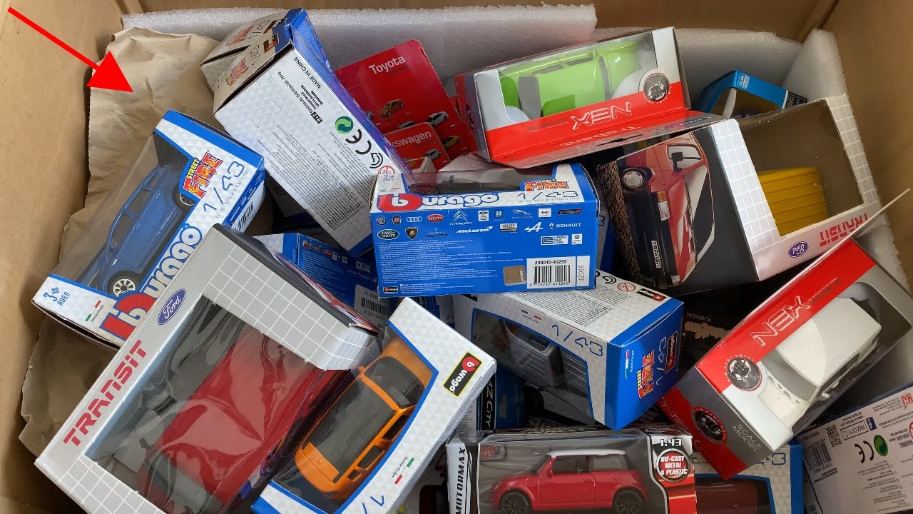 Toy Cars in boxes