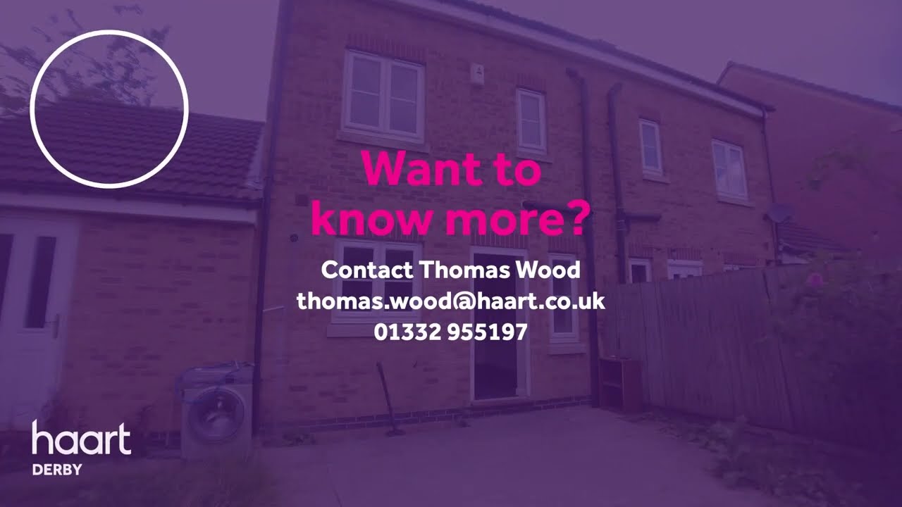 Virtual Viewing of this 3 bedroom Semi-Detached House For Sale in Kiwi Drive, Derby from haart Derby