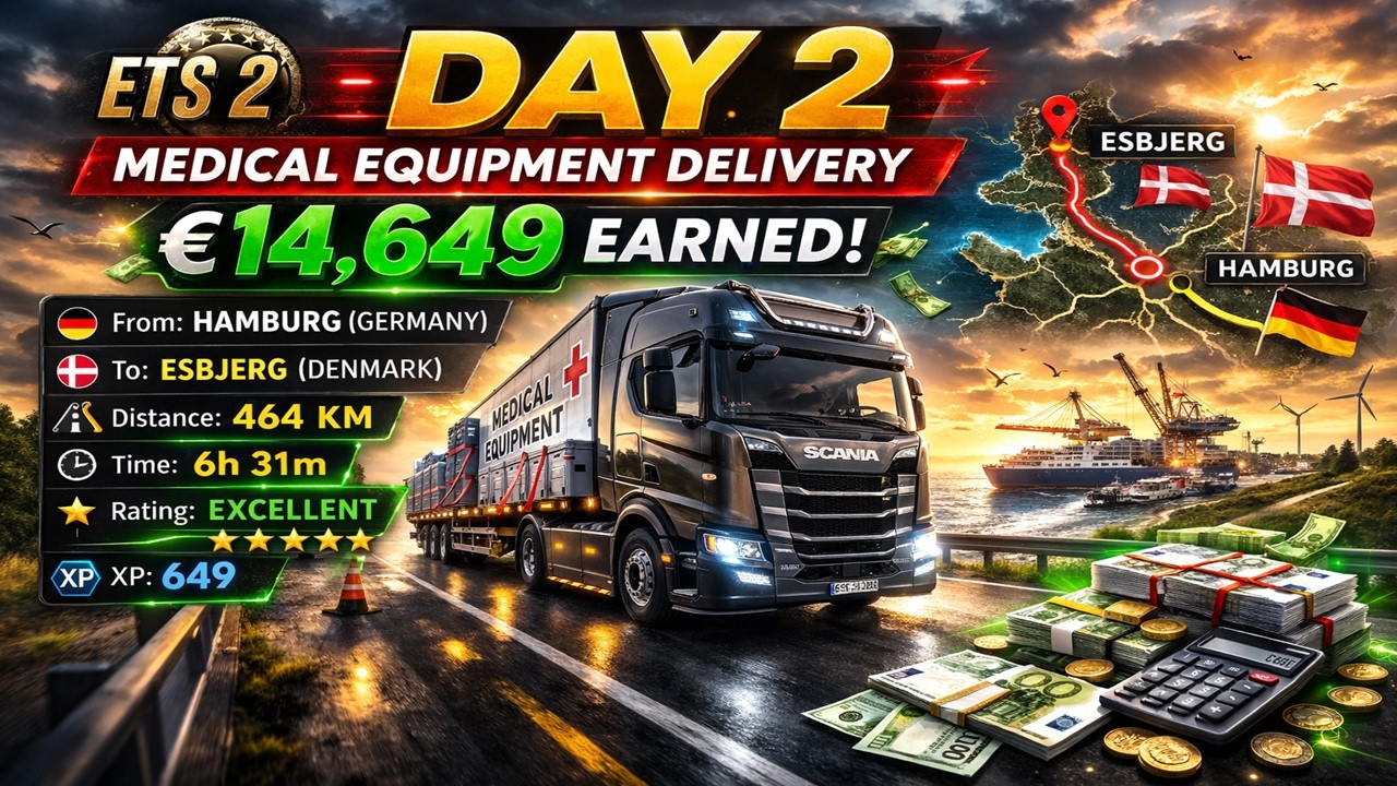From €1,794 to €14,649! 🔥 Massive Comeback | ETS 2 Career Mode Day 2