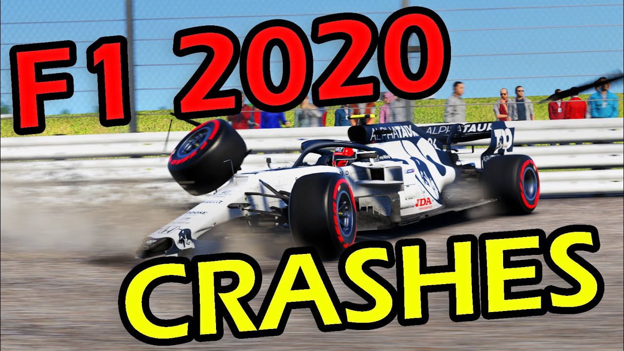 F1 2020 Game Realistic Crash Compilation
