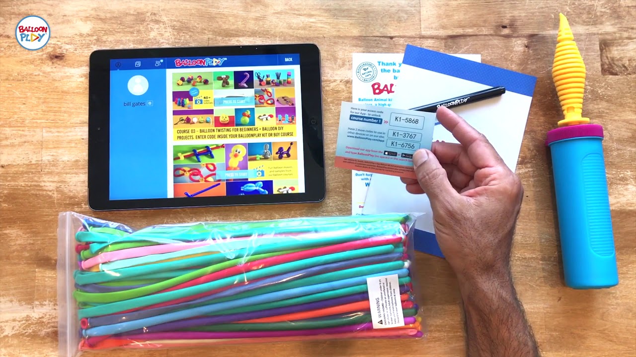 unboxing BalloonPlay Balloon Animal Starter Kit with App