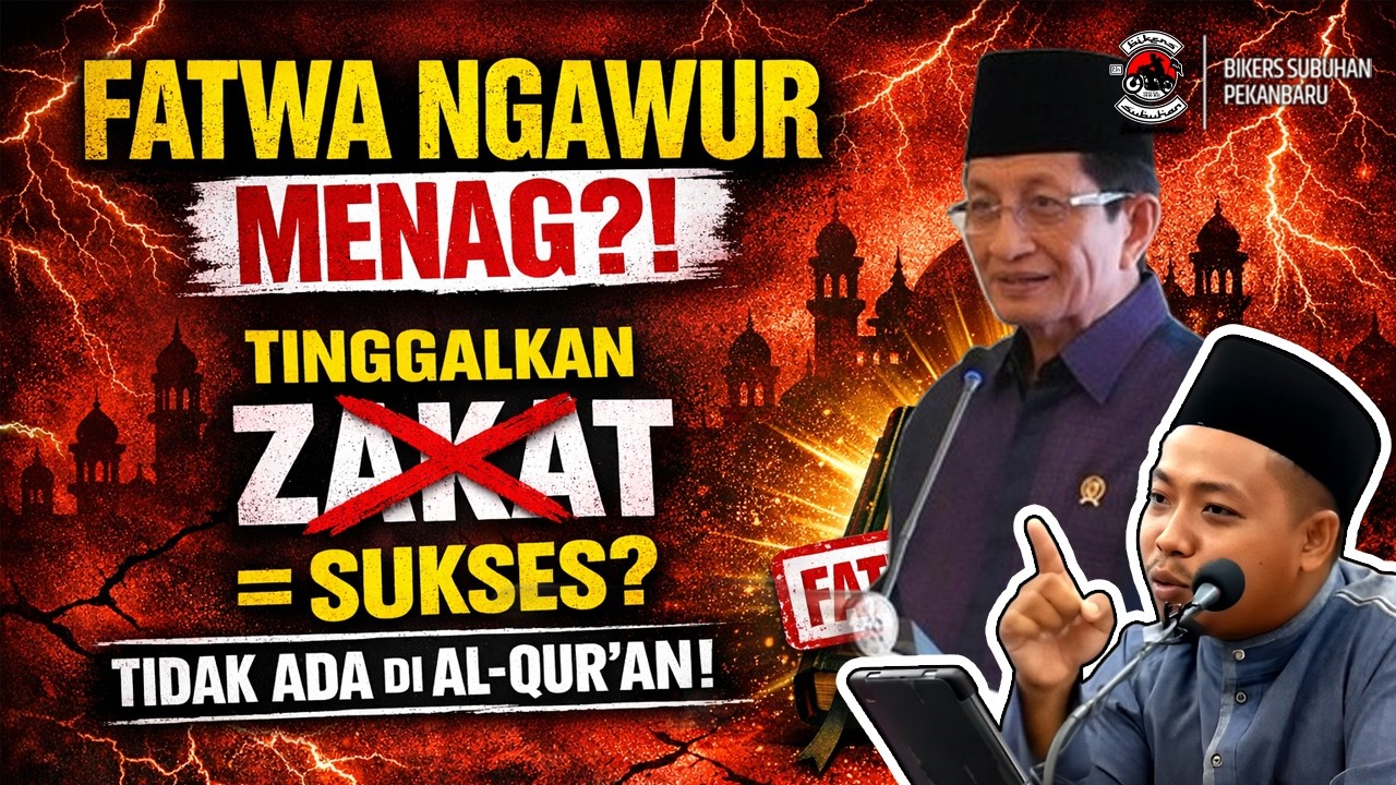 Fatwa Ngawur Menag! Kalau Mau Sukses Tinggalkan Zakat, karena Tidak Ada Dalam Al-Quran | Ust Ridwan