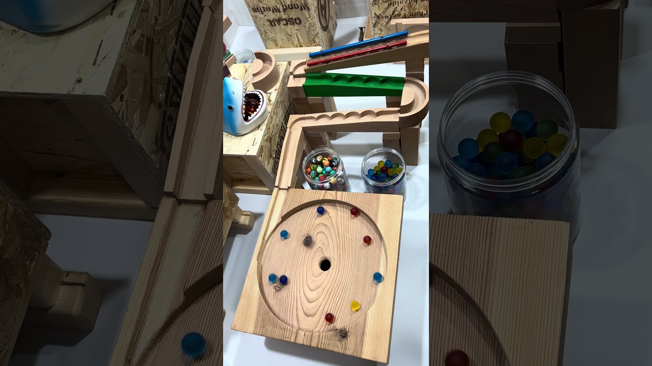 Shark vs Marbles! 🦈🔴 Amazing Wooden Marble Run ASMR⑤ 