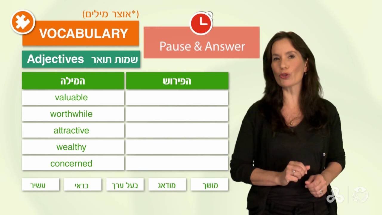 אנגלית אקדמית: טרום בסיסי א - יחידה 1 שיעור 1  (2)