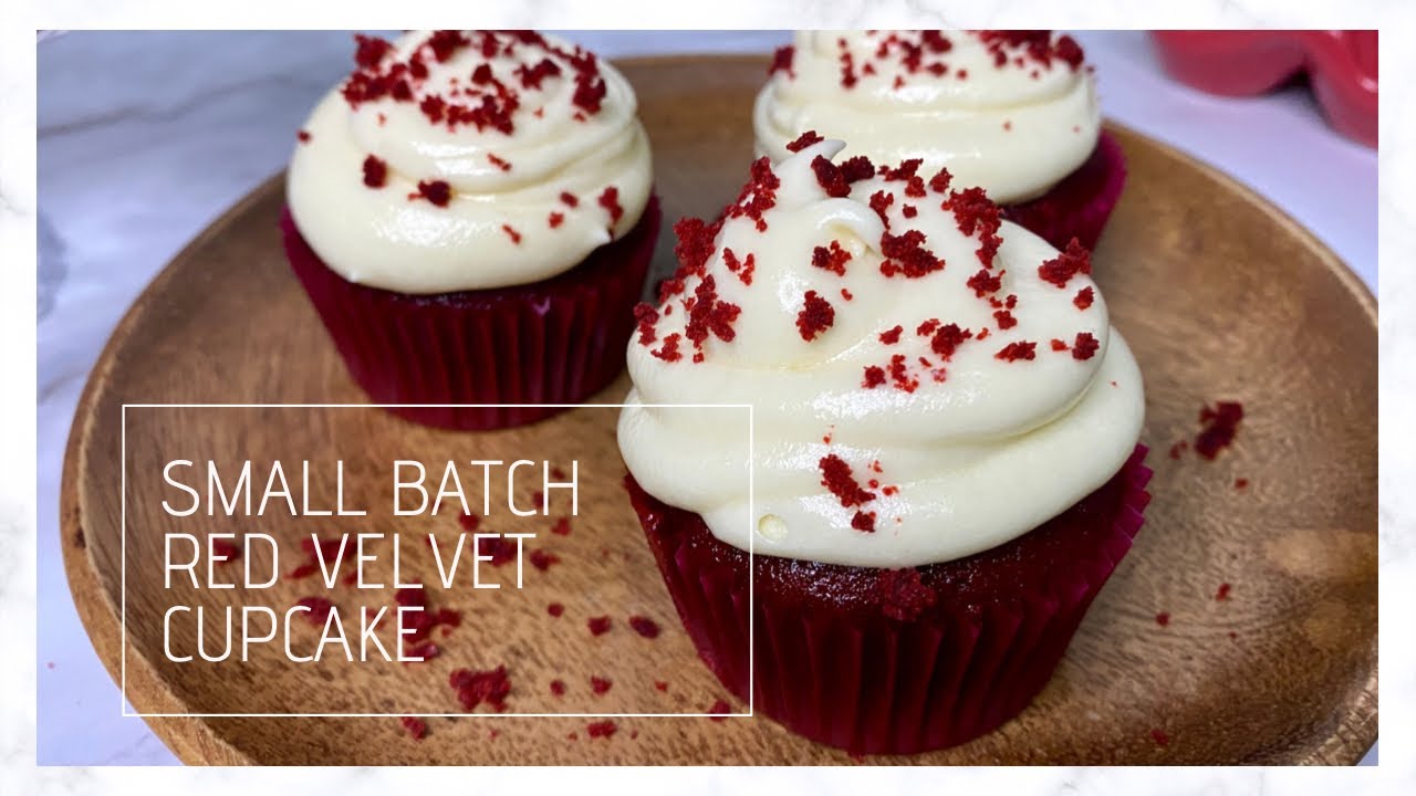 Small batch Red Velvet Cupcake (makes 6 - 7 cupcakes)