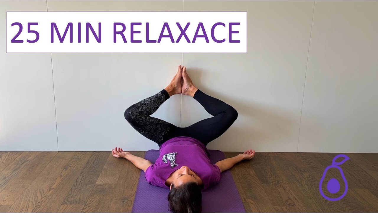 RELAXAČNÍ JÓGA vleže u zdi | 25min | ideální večer před spaním