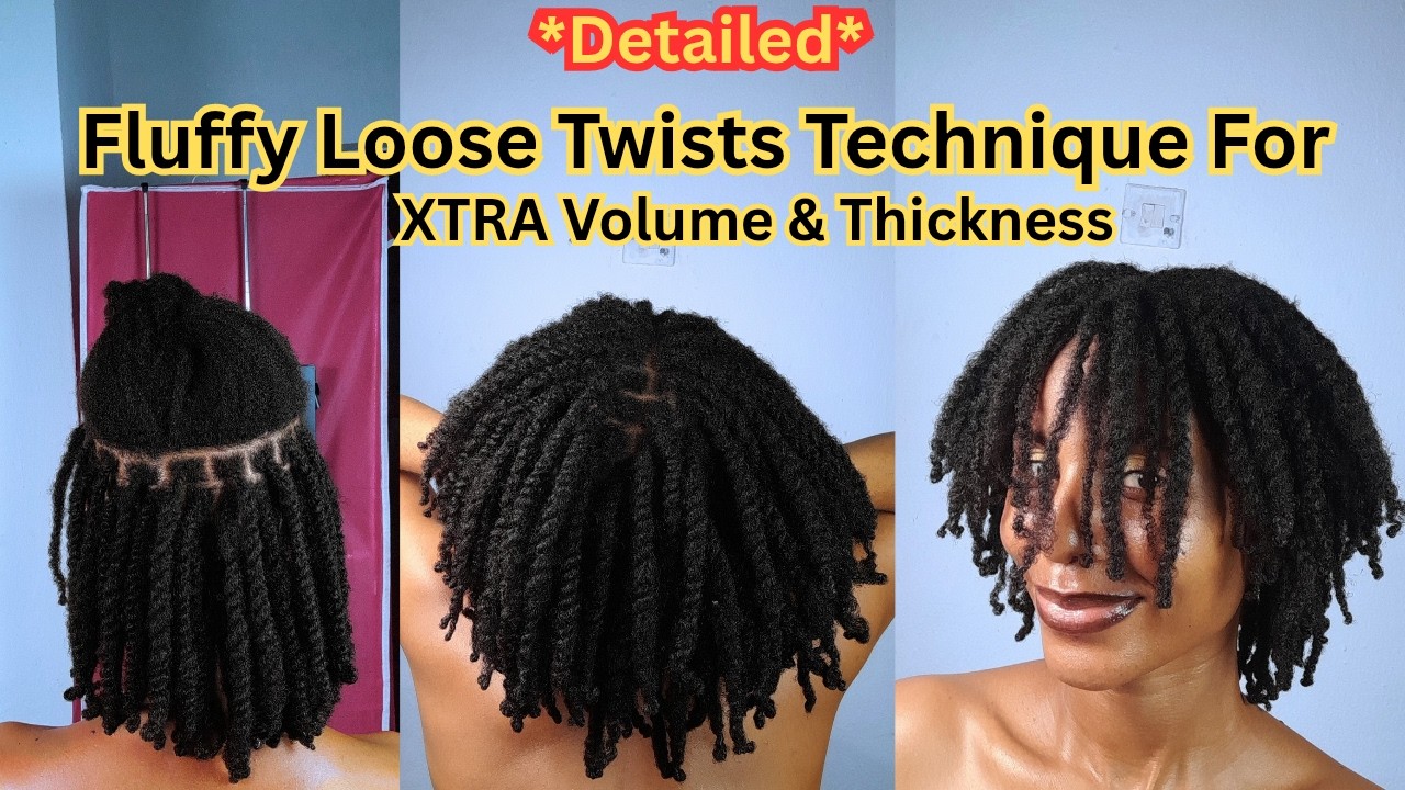 I tried this DIY hack to achieve voluminous loose mini twists without extensions on my natural hair.