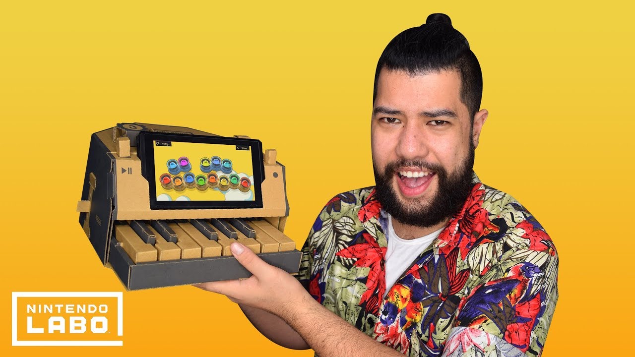 Making A CARDBOARD PIANO with Nintendo Labo