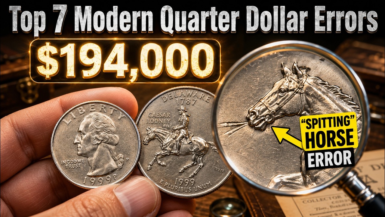 From 25 Cents to $194,000! Top 7 Most Expensive Modern US Quarters (1999-Present)