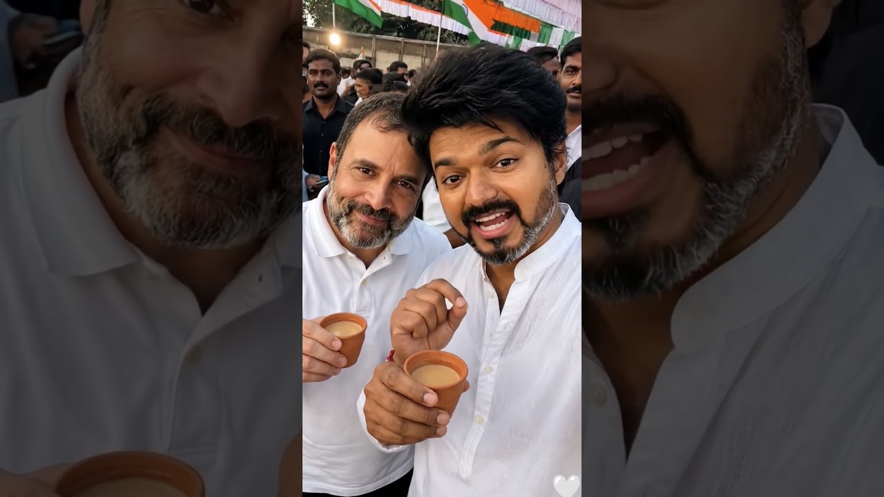 Vijay Thalapathi with Rahul Gandhi 😲 #rahulgandhi #thalapathyvijay #subscribe #viralshorts #viral
