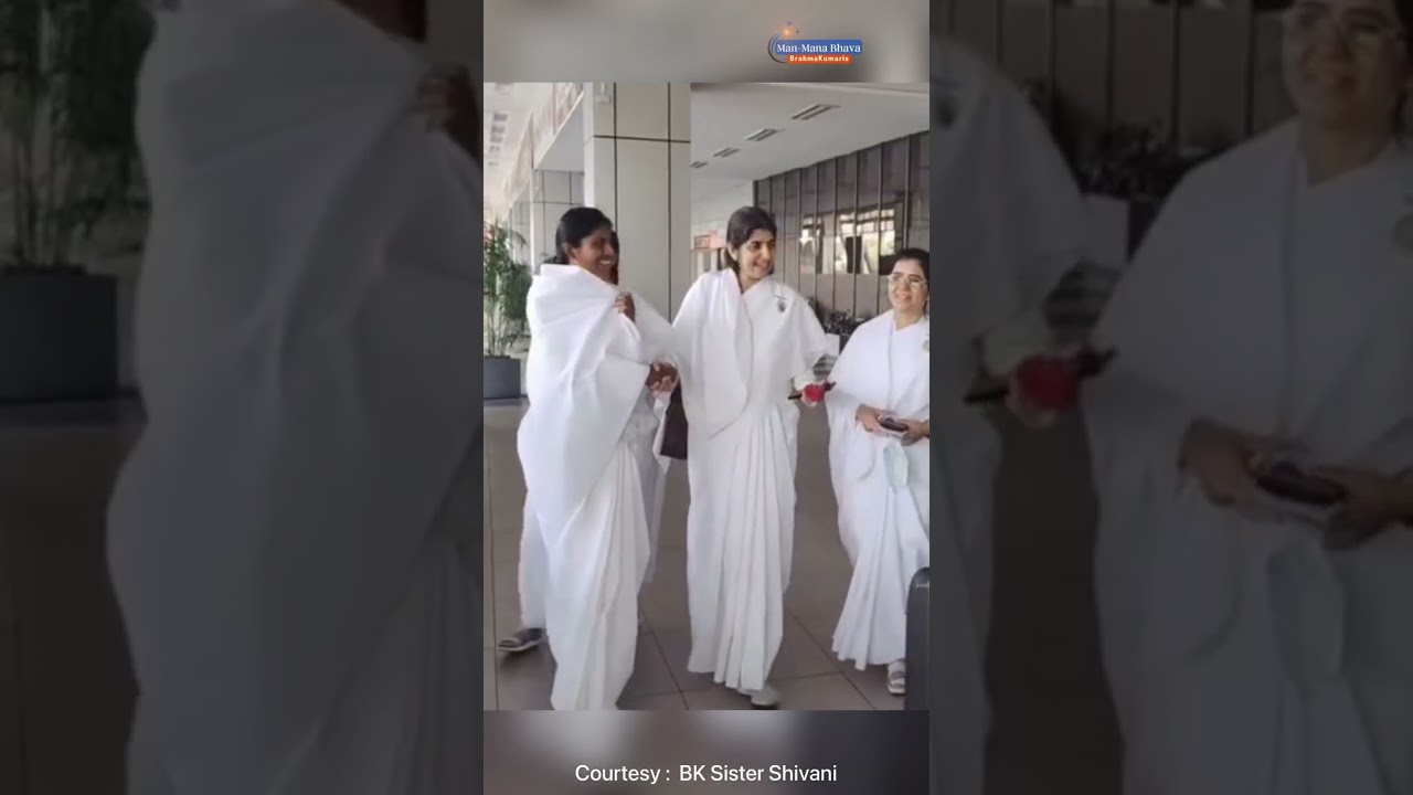 Divine moments When Two Angels Meet😍💐👼✨@bkshivani @bkdrdamini #shorts #brahmakumaris