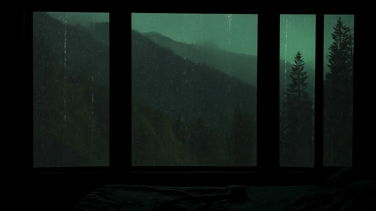 Quiet Rain Tapping on the Window | Peaceful Night Ambience for Letting Go and Deep Restful Sleep